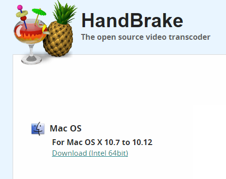 Handbrake For Mac Downloads